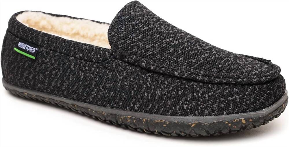 NEW MINNETONKA men's eco elm shoe in black